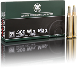 RWS EVO .300 Winchester Magnum , nejlepší lovecké kulové náboje.Pamatujte, že  pro KAŽDÝ KALIBR  platí pravidlo. Nejdůležitější je přesný zásah !