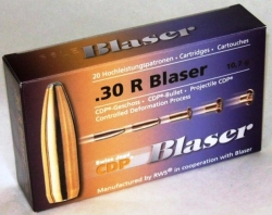 BLASER - CDP náboje ráže .30 R Blaser
střela s řízeným rozkladem