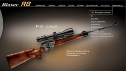 BLASER    R8   LUXUS   kulovnice opakovací , s přímotažným závěrem