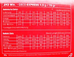 GECO    243 Winchester  Express