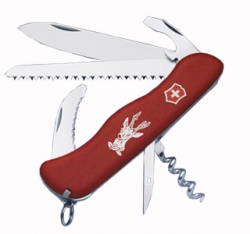 Victorinox - HUNTER  RED, červený pro lepší hledání v zelené trávě